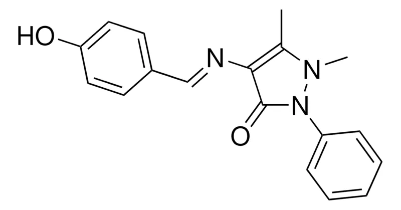 Sigma-Aldrich 2,3-DIMETHYL-4-(4-HYDROXYBENZYLIDENEAMINO)-1-PHENYL-3-PYRAZOLIN-5-ONE,AldrichCPR