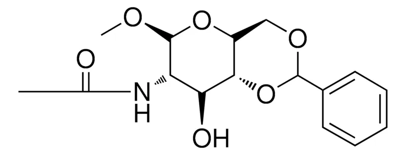 Sigma-Aldrich N-(8-HO-6-METHOXY-2-PHENYL-HEXAHYDRO-PYRANO(3,2-D)(1,3)DIOXIN-7-YL)-ACETAMIDE,AldrichCPR