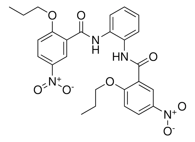 Sigma-Aldrich 5-NITRO-N-(2-((5-NITRO-2-PROPOXYBENZOYL)AMINO)PHENYL)-2-PROPOXYBENZAMIDE,AldrichCPR