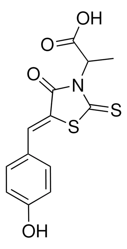 Sigma-Aldrich 2-(5-(4-HYDROXYBENZYLIDENE)-4-OXO-2-THIOXO-1,3-THIAZOLIDIN-3-YL)PROPANOIC ACID,AldrichCPR