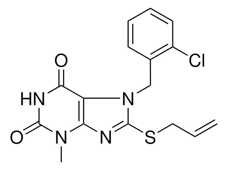 Sigma-Aldrich 8-ALLYLSULFANYL-7-(2-CHLORO-BENZYL)-3-METHYL-3,7-DIHYDRO-PURINE-2,6-DIONE,AldrichCPR