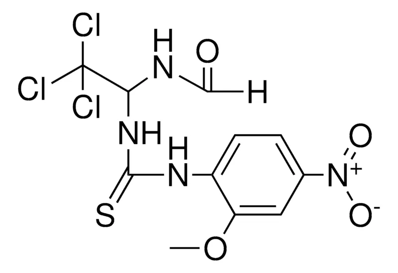 Sigma-Aldrich N-(2,2,2-TRICHLORO-1-(3-(2-METHOXY-4-NITRO-PHENYL)-THIOUREIDO)-ETHYL)-FORMAMIDE,AldrichCPR