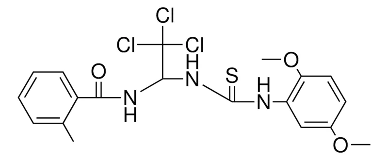Sigma-Aldrich 2-ME-N-(2,2,2-TRICHLORO-1-(3-(2,5-DIMETHOXY-PHENYL)-THIOUREIDO)-ETHYL)-BENZAMIDE,AldrichCPR