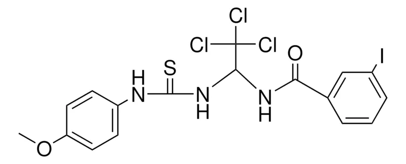 Sigma-Aldrich 3-IODO-N-(2,2,2-TRICHLORO-1-(3-(4-METHOXY-PHENYL)-THIOUREIDO)-ETHYL)-BENZAMIDE,AldrichCPR