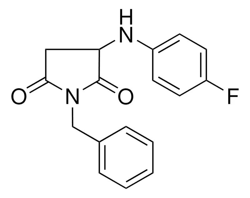 Sigma-Aldrich 1-BENZYL-3-(4-FLUORO-PHENYLAMINO)-PYRROLIDINE-2,5-DIONE,AldrichCPR
