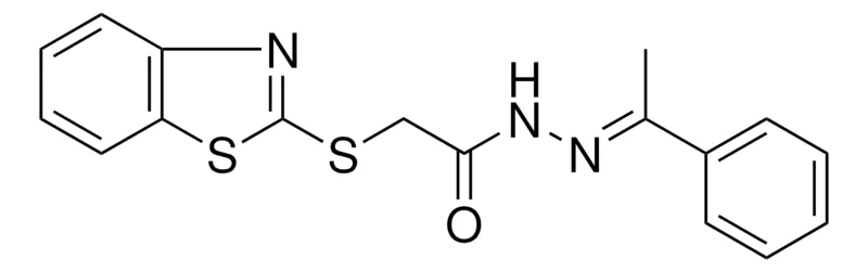 Sigma-Aldrich 2-(BENZOTHIAZOL-2-YLSULFANYL)-ACETIC ACID (1-PHENYL-ETHYLIDENE)-HYDRAZIDE,AldrichCPR