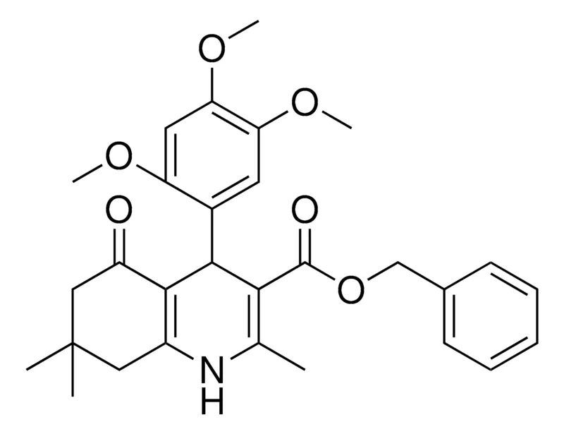 Sigma-Aldrich BENZYL 2,7,7-TRIMETHYL-5-OXO-4-(2,4,5-TRIMETHOXYPHENYL)-1,4,5,6,7,8-HEXAHYDRO-3-QUINOLINECARBOXYLATE,AldrichCPR