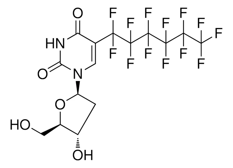 Sigma-Aldrich 1-((2R,4S,5R)-4-HYDROXY-5-(HYDROXYMETHYL)TETRAHYDROFURAN-2-YL)-5-(PERFLUOROHEXYL)PYRIMIDINE-2,4(1H,3H)-DIONE,AldrichCPR