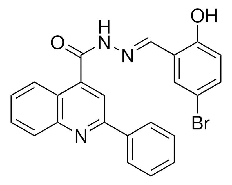 Sigma-Aldrich 2-PHENYL-QUINOLINE-4-CARBOXYLIC ACID (5-BROMO-2-HYDROXY-BENZYLIDENE)-HYDRAZIDE，AldrichCPR