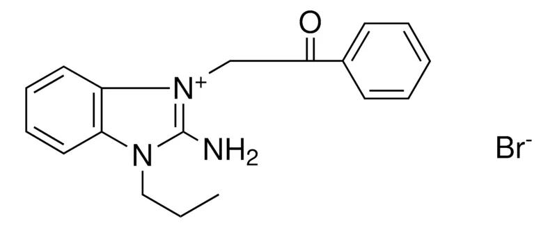 Sigma-Aldrich 2-AMINO-1-(2-OXO-2-PHENYL-ETHYL)-3-PROPYL-3H-BENZOIMIDAZOL-1-IUM, BROMIDE,AldrichCPR