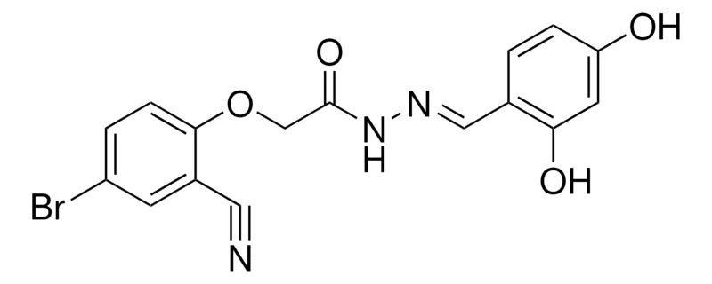 Sigma-Aldrich 2-(4-BROMO-2-CYANO-PHENOXY)-ACETIC ACID (2,4-DIHYDROXY-BENZYLIDENE)-HYDRAZIDE，AldrichCPR