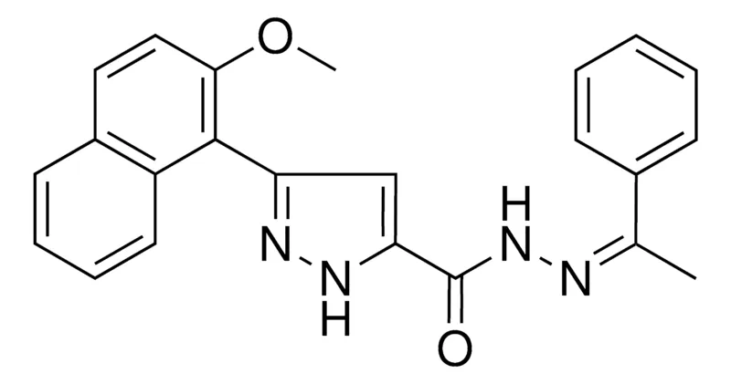Sigma-Aldrich 5(2-MEO-NAPHTHALEN-1-YL)2H-PYRAZOLE-3-CARBOXYLIC ACID (1-PH-ETHYLIDENE)HYDRAZIDE,AldrichCPR