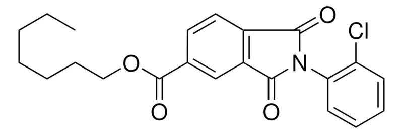 Sigma-Aldrich 2-(2-CL-PH)-1,3-DIOXO-2,3-DIHYDRO-1H-ISOINDOLE-5-CARBOXYLIC ACID HEPTYL ESTER,AldrichCPR