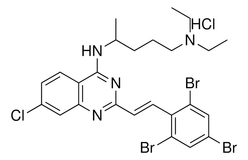 Sigma-Aldrich N(4)-{7-CHLORO-2-[(E)-2-(2,4,6-TRIBROMOPHENYL)ETHENYL]-4-QUINAZOLINYL}-N(1),N(1)-DIETHYL-1,4-PENTANEDIAMINE HYDROCHLORIDE，AldrichCPR