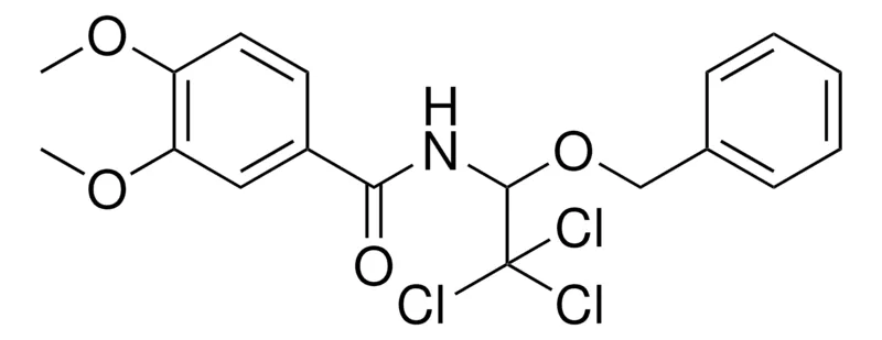 Sigma-Aldrich N-(1-BENZYLOXY-2,2,2-TRICHLORO-ETHYL)-3,4-DIMETHOXY-BENZAMIDE,AldrichCPR