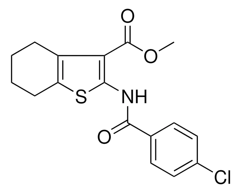 Sigma-Aldrich 2-(4-CL-BENZOYLAMINO)-4,5,6,7-4H-BENZO(B)THIOPHENE-3-CARBOXYLIC ACID ME ESTER,AldrichCPR
