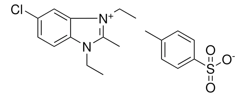 Sigma-Aldrich 6-CHLORO-1,3-DIETHYL-2-METHYL-3H-BENZOIMIDAZOL-1-IUM, TOLUENE-4-SULFONATE,AldrichCPR