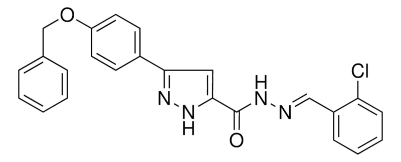 Sigma-Aldrich 5-(4-BENZYLOXY-PH)-2H-PYRAZOLE-3-CARBOXYLIC ACID (2-CL-BENZYLIDENE)-HYDRAZIDE,AldrichCPR