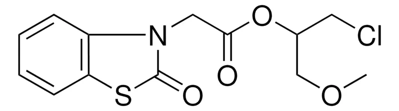 Sigma-Aldrich (2-OXO-BENZOTHIAZOL-3-YL)-ACETIC ACID 2-CHLORO-1-METHOXYMETHYL-ETHYL ESTER,AldrichCPR
