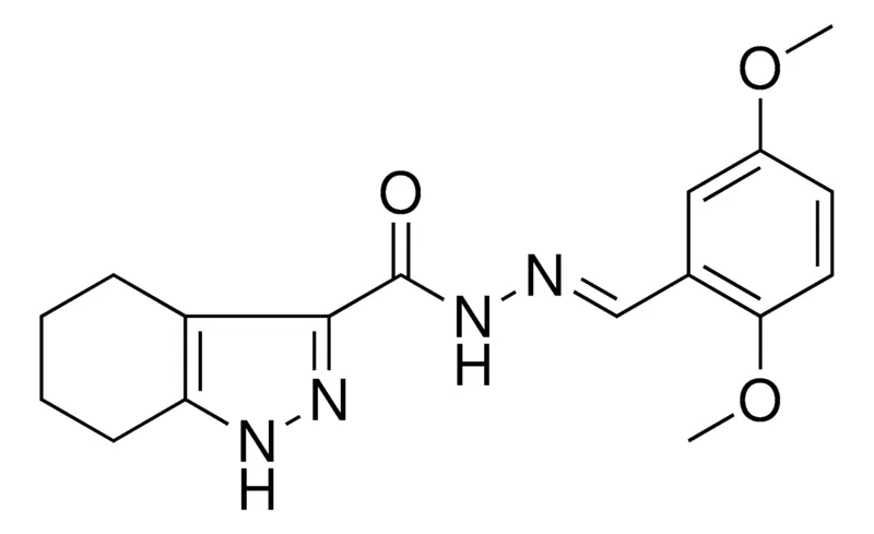 Sigma-Aldrich 4,5,6,7-TETRAHYDRO-1H-INDAZOLE3CARBOXYLIC ACID (2,5-DI-MEO-BENZYLIDENE)HYDRAZIDE，AldrichCPR