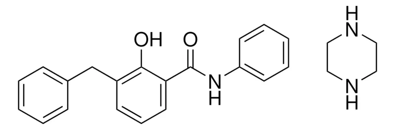 Sigma-Aldrich 3-BENZYL-2-HYDROXY-N-PHENYLBENZAMIDE COMPOUND WITH PIPERAZINE (1:1)，AldrichCPR