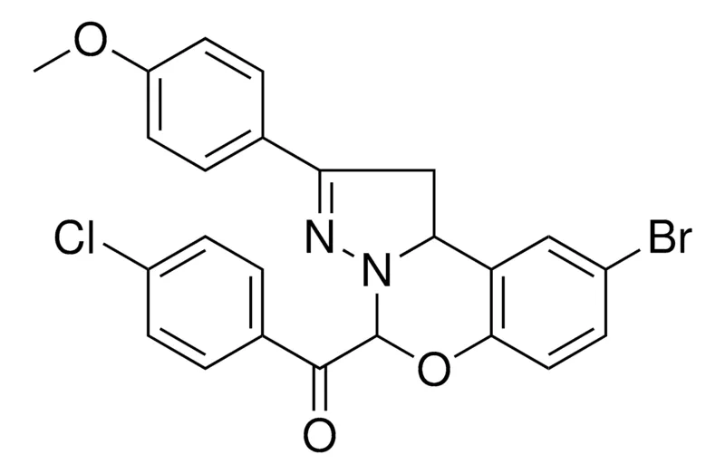Sigma-Aldrich [9-BROMO-2-(4-METHOXYPHENYL)-1,10B-DIHYDROPYRAZOLO[1,5-C][1,3]BENZOXAZIN-5-YL](4-CHLOROPHENYL)METHANONE，AldrichCPR