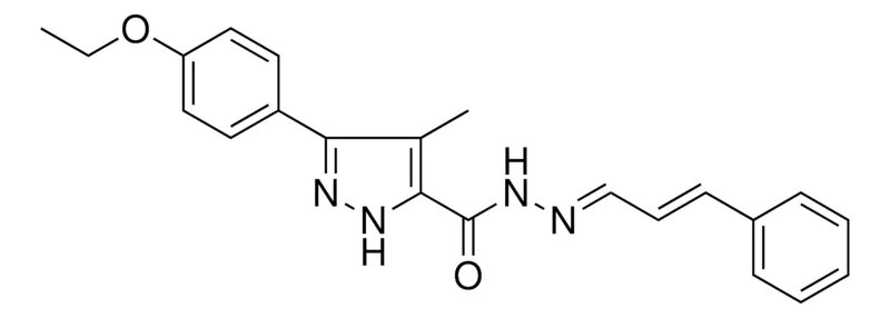 Sigma-Aldrich 5-(4-ETHOXY-PH)-4-ME-2H-PYRAZOLE-3-CARBOXYLIC ACID (3-PH-ALLYLIDENE)-HYDRAZIDE,AldrichCPR