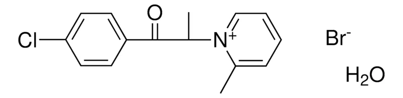 Sigma-Aldrich 1-(2-(4-CHLORO-PH)-1-METHYL-2-OXO-ETHYL)-2-METHYL-PYRIDINIUM, BROMIDE HYDRATE,AldrichCPR
