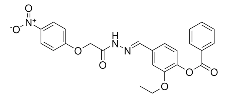 Sigma-Aldrich 2-ETHOXY-4-(2-((4-NITROPHENOXY)ACETYL)CARBOHYDRAZONOYL)PHENYL BENZOATE,AldrichCPR