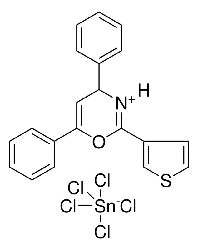 Sigma-Aldrich 4,6-DIPHENYL-2-(3-THIENYL)-4H-1,3-OXAZIN-3-IUM PENTACHLOROSTANNATE(1-),AldrichCPR