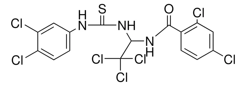 Sigma-Aldrich 2,4-DICHLORO-N-(2,2,2-TRICHLORO-1-(3-(3,4-DICHLORO-PH)-THIOUREIDO)-ET)-BENZAMIDE,AldrichCPR