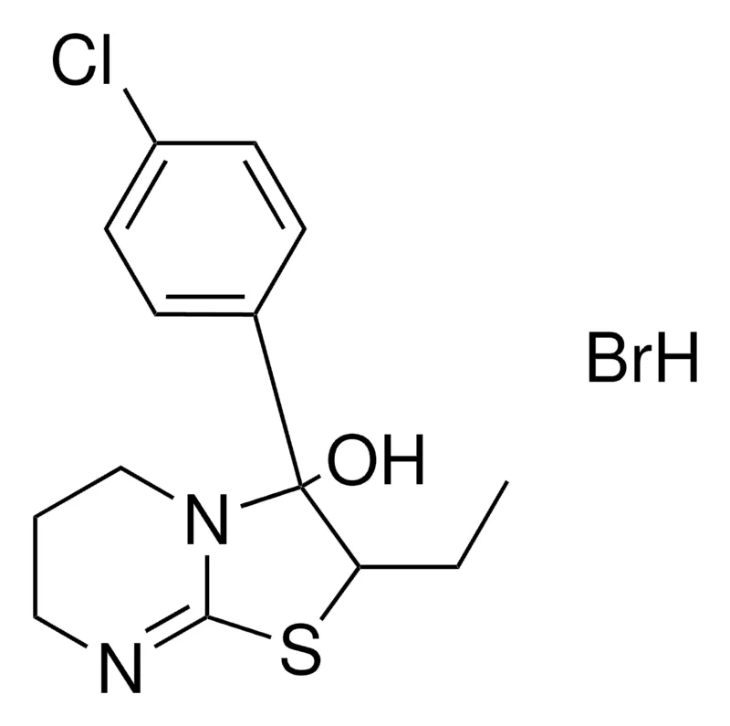 Sigma-Aldrich 3-(4-CHLOROPHENYL)-2-ETHYL-3-HYDROXY-TETRAHYDRO-5H-THIAZOLO(3,2-A)PYRIMIDINE HBR,AldrichCPR
