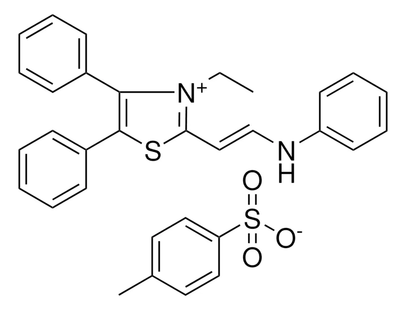 Sigma-Aldrich 3-ETHYL-4,5-DIPHENYL-2-(2-PHENYLAMINO-VINYL)-THIAZOL-3-IUM, TOLUENE-4-SULFONATE,AldrichCPR
