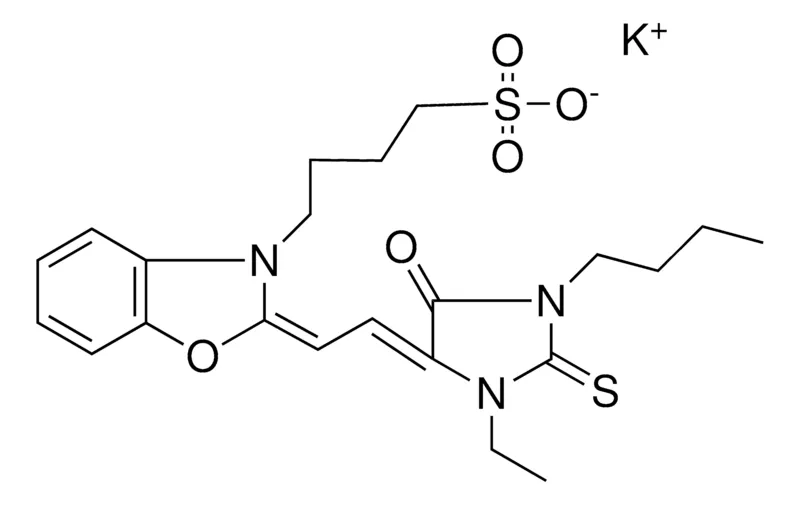 Sigma-Aldrich BUTYL-ETHYL-OXO-THIOXOIMIDAZOLIDINYLIDENE-DI-H-BENZOXAZOLEBUTANE-SO3H, K SALT,AldrichCPR