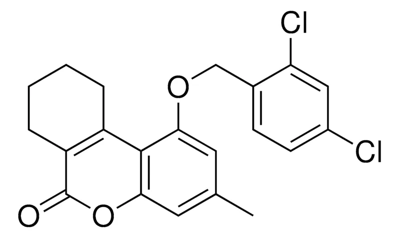 Sigma-Aldrich 1-(2,4-DICHLORO-BENZYLOXY)-3-METHYL-7,8,9,10-TETRAHYDRO-BENZO(C)CHROMEN-6-ONE,AldrichCPR