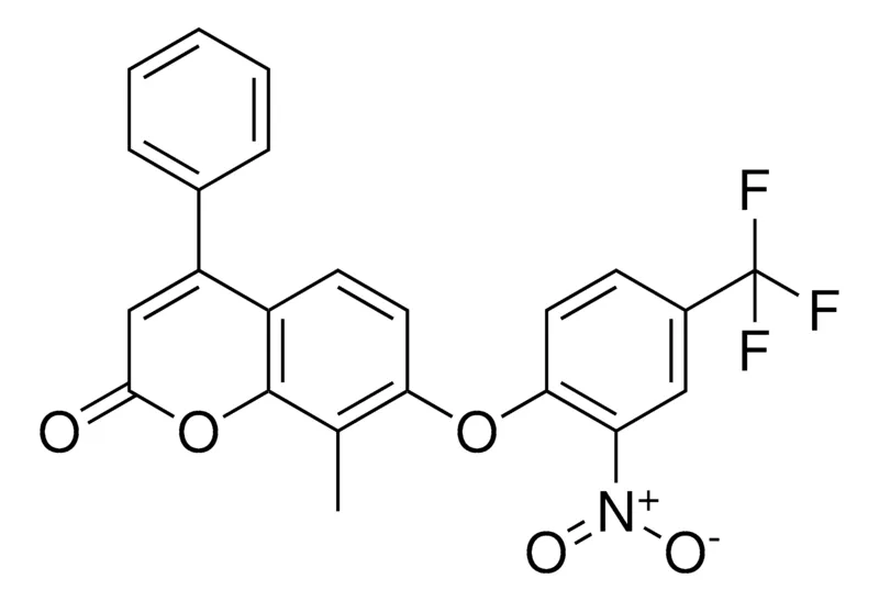 Sigma-Aldrich 8-METHYL-7-(2-NITRO-4-TRIFLUOROMETHYL-PHENOXY)-4-PHENYL-CHROMEN-2-ONE,AldrichCPR