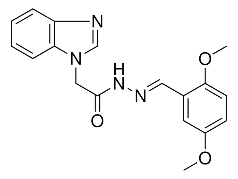 Sigma-Aldrich 2-BENZOIMIDAZOL-1-YL-ACETIC ACID (2,5-DIMETHOXY-BENZYLIDENE)-HYDRAZIDE,AldrichCPR