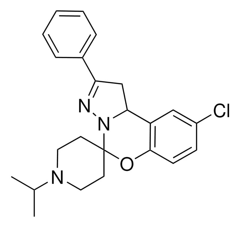 Sigma-Aldrich 9-CHLORO-1'-ISOPROPYL-2-PHENYL-1,10B-DIHYDROSPIRO[BENZO[E]PYRAZOLO[1,5-C][1,3]OXAZINE-5,4'-PIPERIDINE]，AldrichCPR
