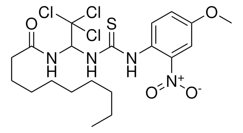 Sigma-Aldrich DECANOIC ACID (2,2,2-TRICHLORO-1-(3-(4-MEO-2-NITRO-PH)-THIOUREIDO)-ETHYL)-AMIDE,AldrichCPR