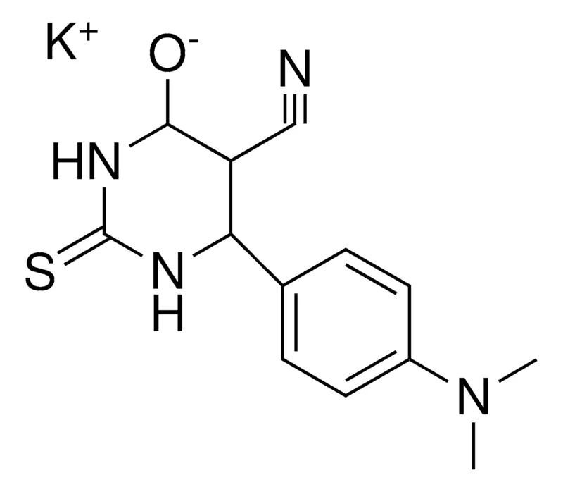 Sigma-Aldrich 5-CYANO-6-(4-(DIMETHYLAMINO)PHENYL)4HYDROXY3456-4H-2(1H)PYRIMIDINETHIONE K SALT,AldrichCPR