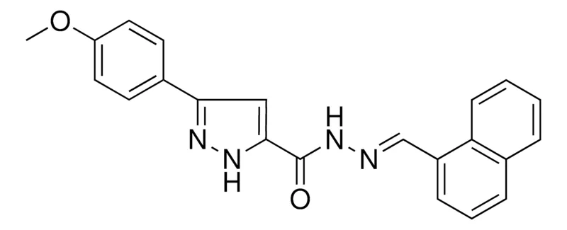 Sigma-Aldrich 5-(4-MEO-PH)-2H-PYRAZOLE-3-CARBOXYLIC ACID NAPHTHALEN-1-YLMETHYLENE-HYDRAZIDE,AldrichCPR