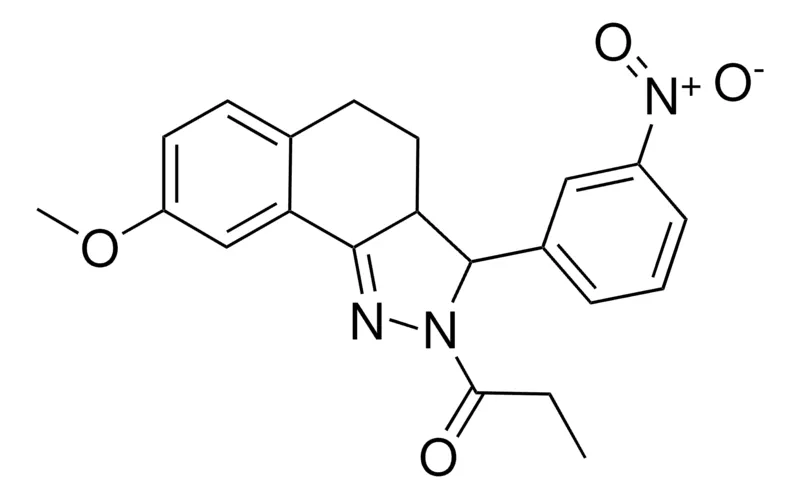 Sigma-Aldrich METHYL 3-(3-NITROPHENYL)-2-PROPIONYL-3,3A,4,5-TETRAHYDRO-2H-BENZO[G]INDAZOL-8-YL ETHER，AldrichCPR