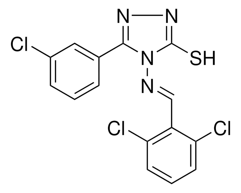Sigma-Aldrich 5-(3-CHLOROPHENYL)-4-((2,6-DICHLOROBENZYLIDENE)AMINO)-4H-1,2,4-TRIAZOLE-3-THIOL,AldrichCPR