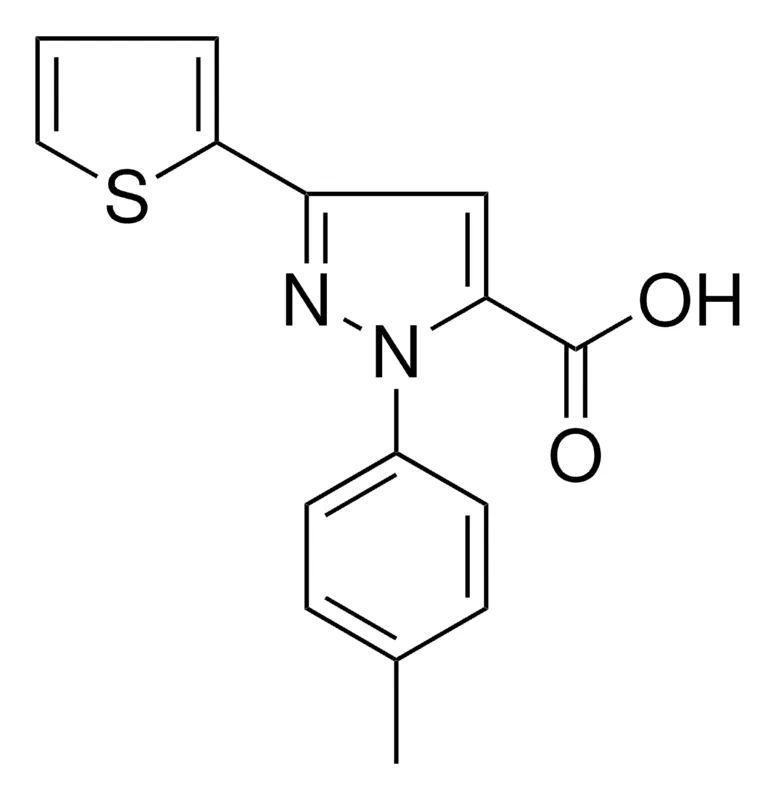 Sigma-Aldrich 1-(4-METHYLPHENYL)-3-(2-THIENYL)-1H-PYRAZOLE-5-CARBOXYLIC ACID,AldrichCPR