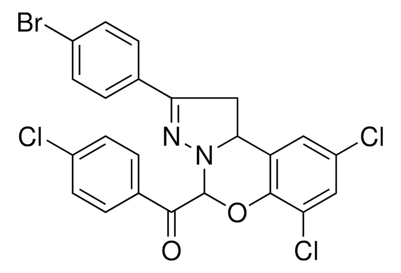Sigma-Aldrich [2-(4-BROMOPHENYL)-7,9-DICHLORO-1,10B-DIHYDROPYRAZOLO[1,5-C][1,3]BENZOXAZIN-5-YL](4-CHLOROPHENYL)METHANONE，AldrichCPR