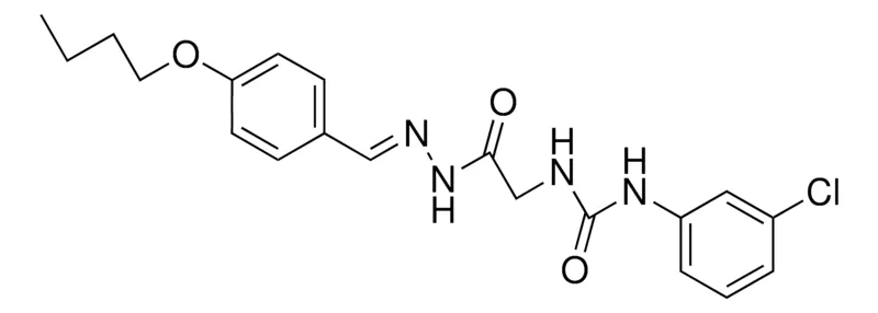Sigma-Aldrich 2-(3-(3-CHLOROPHENYL)UREIDO)ACETIC (4-BUTOXYBENZYLIDENE)HYDRAZIDE,AldrichCPR