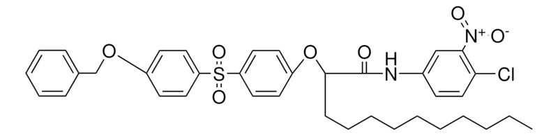 Sigma-Aldrich 2-(4-(4-(BENZYLOXY)PHENYLSULFONYL)PHENOXY)-4'-CHLORO-3'-NITRODODECANANILIDE,AldrichCPR