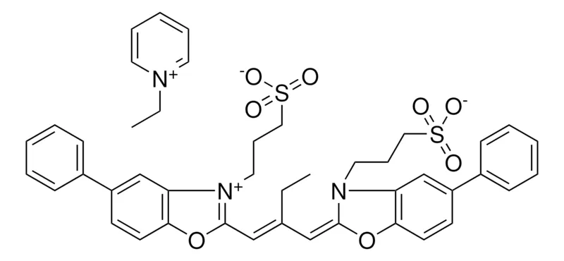 Sigma-Aldrich 1-ETHYLPYRIDINIUM 3-((2E)-2-{(2E)-2-ETHYL-3-[5-PHENYL-3-(3-SULFONATOPROPYL)-1,3-BENZOXAZOL-3-IUM-2-YL]-2-PROPENYLIDENE}-5-PHENYL-1,3-BENZOXAZOL-3-YL)-1-PROPANESULFONATE，AldrichCPR