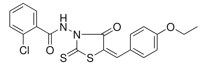 Sigma-Aldrich 2-CHLORO-N-(5-(4-ETHOXY-BENZYLIDENE)-4-OXO-2-THIOXO-THIAZOLIDIN-3-YL)-BENZAMIDE,AldrichCPR