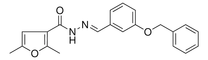 Sigma-Aldrich 2,5-DIMETHYL-FURAN-3-CARBOXYLIC ACID (3-BENZYLOXY-BENZYLIDENE)-HYDRAZIDE,AldrichCPR